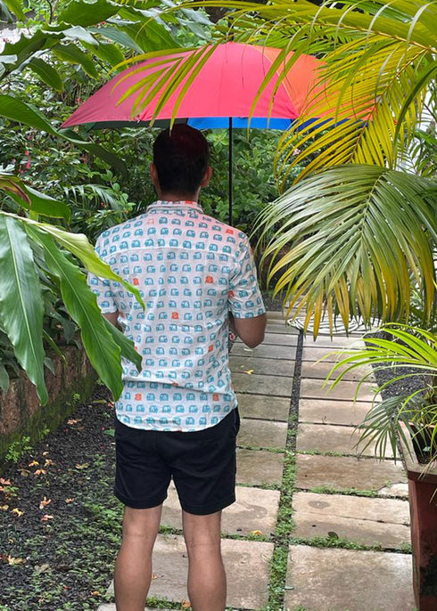 Mens Printed Shirt - Auto